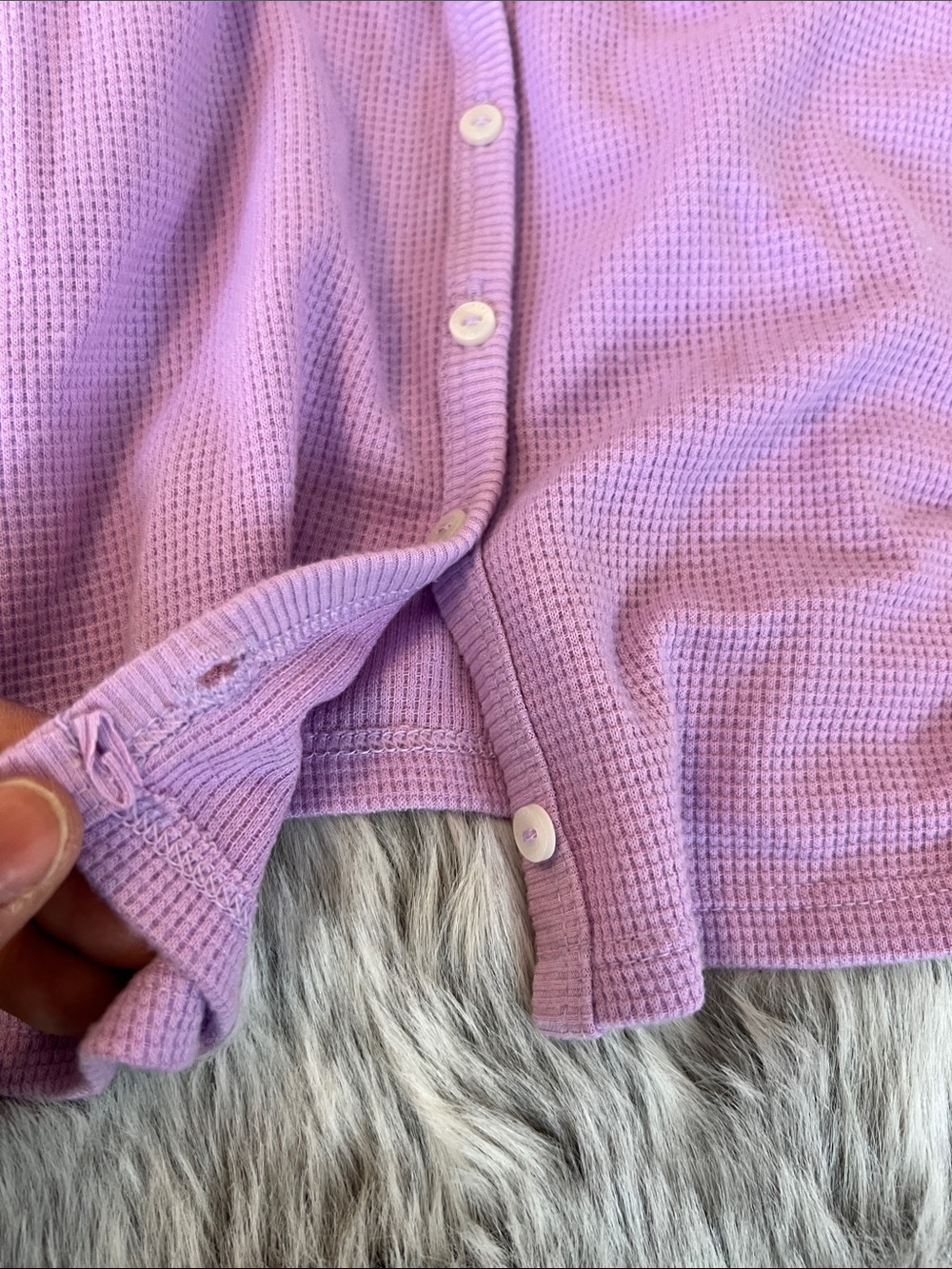 Victoria’s Secret Lilac Waffle Knit Two-Piece Lounge Set - Picture 6 of 12